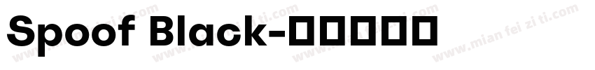 Spoof Black字体转换